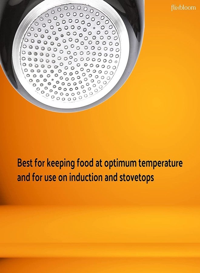 FLIXBLOOM فليكس بلوم التعريفي هاندي مع غطاء | بونجال هاندي | جوندو | كاداي | وعاء الهريس/وعاء الصلصة/برياني هاندي/بنجابي هاندي/بونجال هاندي/خيشادي هاندي | تجهيزات المطابخ وأدوات التقديم للمطبخ (2 لتر) - Image 4